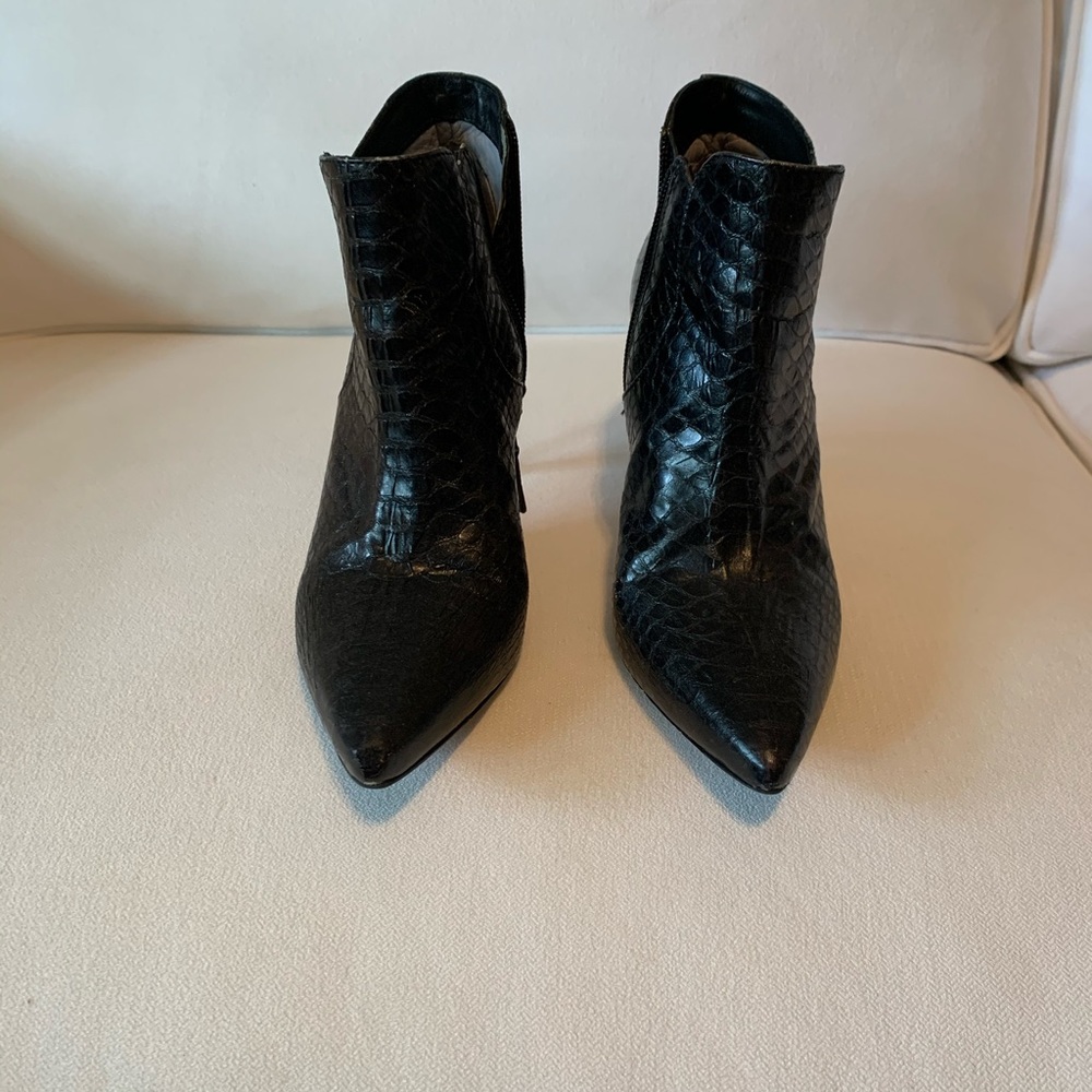 Black Johnston & Murphy booties.